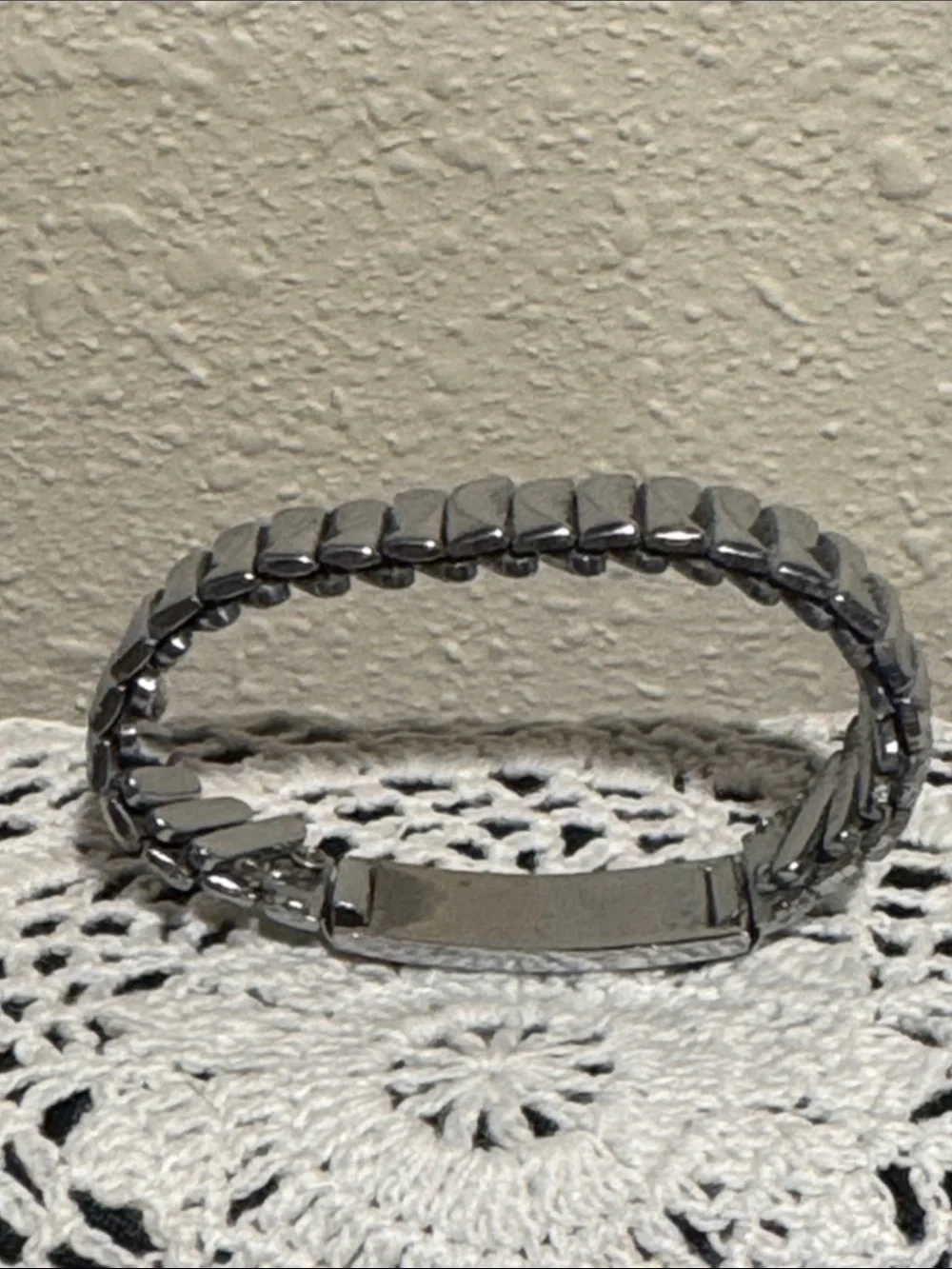 Baby Silver-Tone Stretch Bracelet